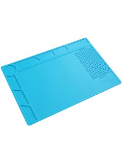 TAPIS D'ENTRETIEN/SOUDURE SILICONE BLEU S-120B (34x23cm)