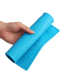 TAPIS D'ENTRETIEN/SOUDURE SILICONE BLEU S-120B (34x23cm)