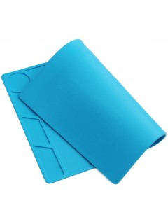 TAPIS D'ENTRETIEN/SOUDURE SILICONE BLEU S-120B (34x23cm)