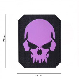 PATCH PVC 3D VELCRO 101 INC PIRATE SKULL ROSE