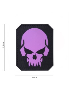 PATCH PVC 3D VELCRO 101 INC PIRATE SKULL ROSE