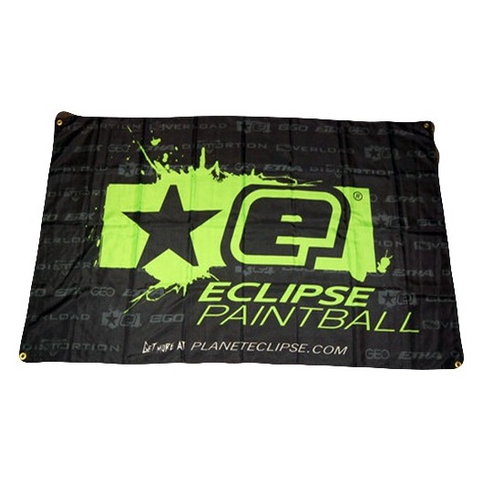 BANNIÈRE PLANET ECLIPSE TISSU NOIR/VERT