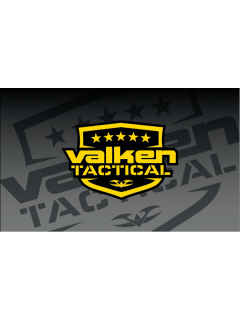 BANNIÈRE VALKEN TACTICAL GRISE AVEC LOGO JAUNE (61x46cm)