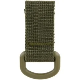 SANGLE TACTIQUE MOLLE VELCRO AVEC ANNEAU EN "D" VERT