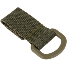 SANGLE TACTIQUE MOLLE VELCRO AVEC ANNEAU EN "D" VERT