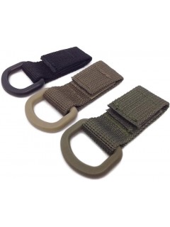 SANGLE TACTIQUE MOLLE VELCRO AVEC ANNEAU EN "D" VERT