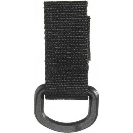 SANGLE TACTIQUE MOLLE VELCRO AVEC ANNEAU EN "D" NOIR