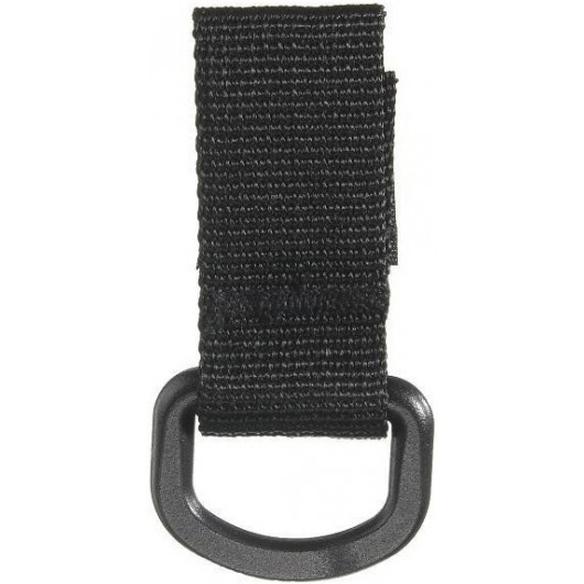 SANGLE TACTIQUE MOLLE VELCRO AVEC ANNEAU EN "D" NOIR