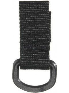 SANGLE TACTIQUE MOLLE VELCRO AVEC ANNEAU EN "D" NOIR