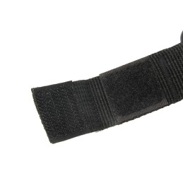 SANGLE TACTIQUE MOLLE VELCRO AVEC ANNEAU EN "D" NOIR