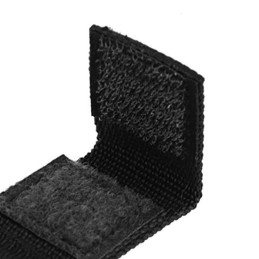 SANGLE TACTIQUE MOLLE VELCRO AVEC ANNEAU EN "D" NOIR