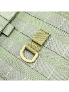 SANGLE TACTIQUE MOLLE VELCRO AVEC ANNEAU EN "D" TAN