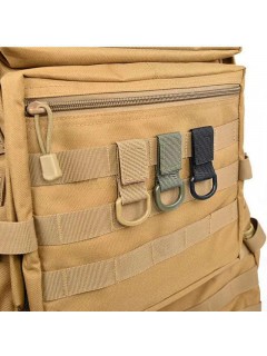 SANGLE TACTIQUE MOLLE VELCRO AVEC ANNEAU EN "D" TAN