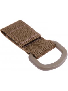 SANGLE TACTIQUE MOLLE VELCRO AVEC ANNEAU EN "D" TAN