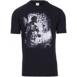 T-SHIRT 101 INC SOLDIER SKULL NOIR