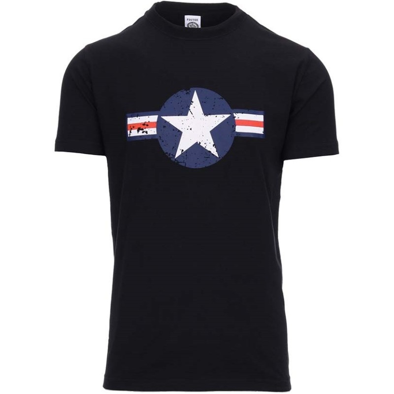 T-SHIRT FOSTEX US AIR FORCE WWII NOIR