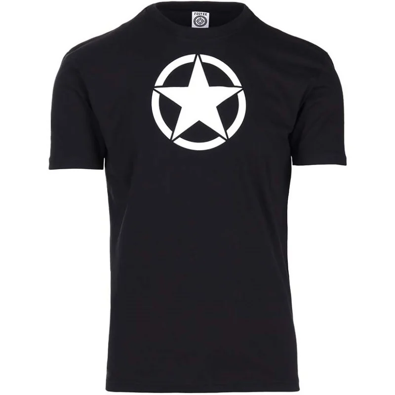 T-SHIRT FOSTEX WHITE STAR NOIR