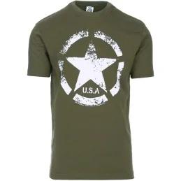 T-SHIRT FOSTEX ÉTOILE US ARMY VINTAGE VERT