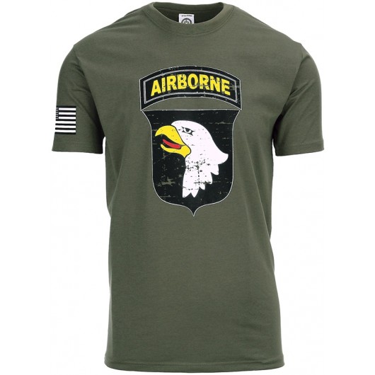 T-SHIRT FOSTEX USA 101st AIRBORNE VERT (Série WWII)