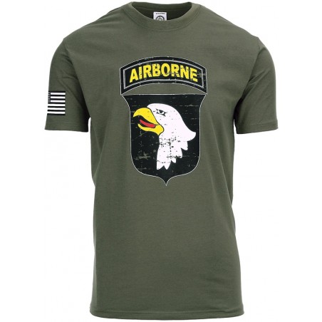 T-SHIRT FOSTEX USA 101st AIRBORNE VERT (Série WWII)