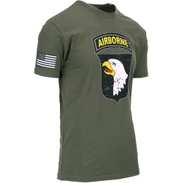 T-SHIRT FOSTEX USA 101st AIRBORNE VERT (Série WWII)