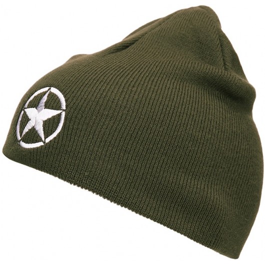 BONNET SECONDE GUERRE MONDIALE FOSTEX VERT (ÉTOILE BLANCHE)