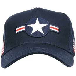 CASQUETTE BASEBALL FOSTEX COCARDE USAF BLEU