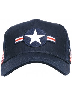 CASQUETTE BASEBALL FOSTEX COCARDE USAF BLEU