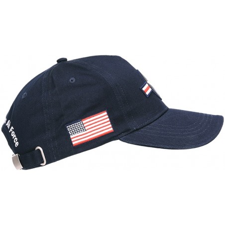 CASQUETTE BASEBALL FOSTEX COCARDE USAF BLEU