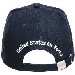 CASQUETTE BASEBALL FOSTEX COCARDE USAF BLEU