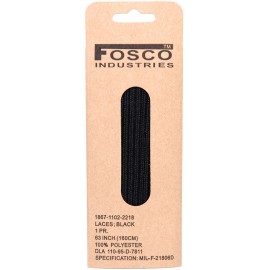 LACETS RONDS FOSCO NOIR 160cm (la paire)