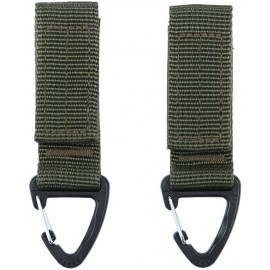 LOT DE 2 MOUSQUETONS SYSTÈME MOLLE 101 INC JFO02 VERT