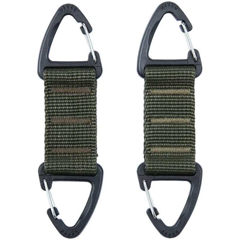 LOT DE 2 MOUSQUETONS DOUBLES SYSTÈME MOLLE 101 INC JFO01 VERT