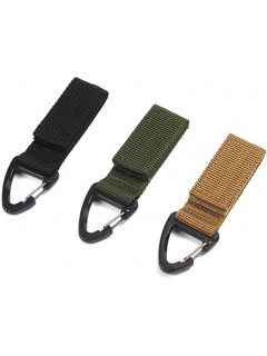 LOT DE 2 MOUSQUETONS SYSTÈME MOLLE 101 INC JFO02 NOIR