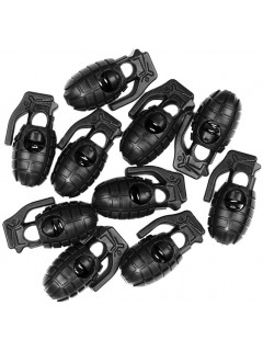 BOUCHONS BLOQUEURS DE CORDON GRENADE 101 INC NOIR (lot de 10)