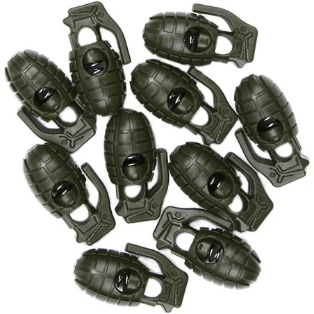 BOUCHONS BLOQUEURS DE CORDON GRENADE 101 INC VERT (lot de 10)