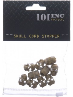 PASSANTS BLOQUEURS DE CORDON SKULL 101 INC TAN (lot de 10)