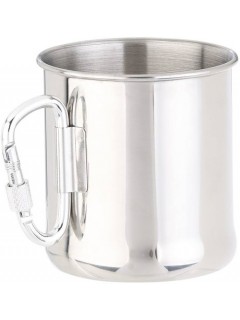 TASSE ACIER AVEC ANSE MOUSQUETON SILVER (250ml)