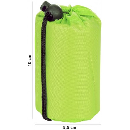 SAC DE SURVIE D'URGENCE TOUS TEMPS ALUMINISÉ + ÉTUI BCB VERT