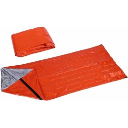 SAC DE SURVIE D'URGENCE TOUS TEMPS ALUMINISÉ HAUTE VISIBILITÉ + ÉTUI BCB ORANGE