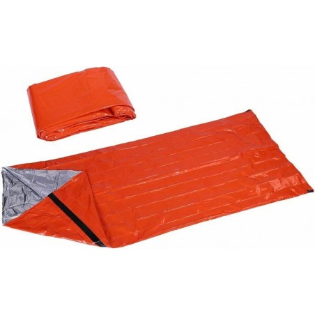 SAC DE SURVIE D'URGENCE TOUS TEMPS ALUMINISÉ HAUTE VISIBILITÉ + ÉTUI BCB ORANGE