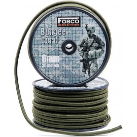 CORDE ÉLASTIQUE FOSCO 6mm OLIVE (x30m)