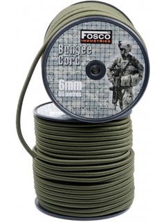 CORDE ÉLASTIQUE FOSCO 6mm OLIVE (x60m)