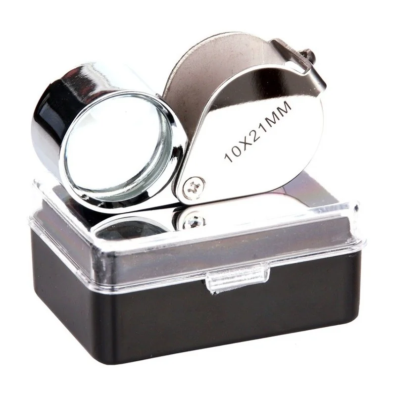 LOUPE FOSCO TRIPLET 10X-21mm CHROME (+ÉTUI)