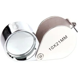 LOUPE FOSCO TRIPLET 10X-21mm CHROME (+ÉTUI)