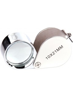 LOUPE FOSCO TRIPLET 10X-21mm CHROME (+ÉTUI)