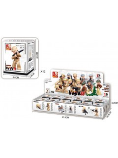 PACK 12 MINIFIGURINES SLUBAN ARMY WW2 M38-B0581