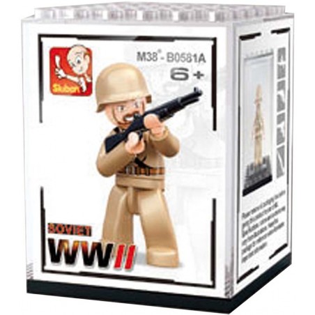 PACK 12 MINIFIGURINES SLUBAN ARMY WW2 M38-B0581