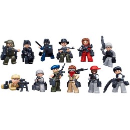 PACK 12 MINIFIGURINES SLUBAN POLICE (M38-B0585)