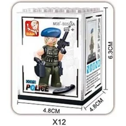 PACK 12 MINIFIGURINES SLUBAN POLICE (M38-B0585)